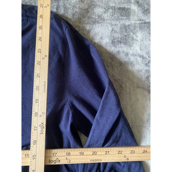 Scotch & Soda True Gentlemen Shirt Mens Large Long Sleeve Navy Henley - Picture 4 of 7